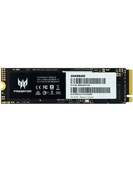 Disco duro interno ssd acer predator gm3500 2tb m.2 pcie