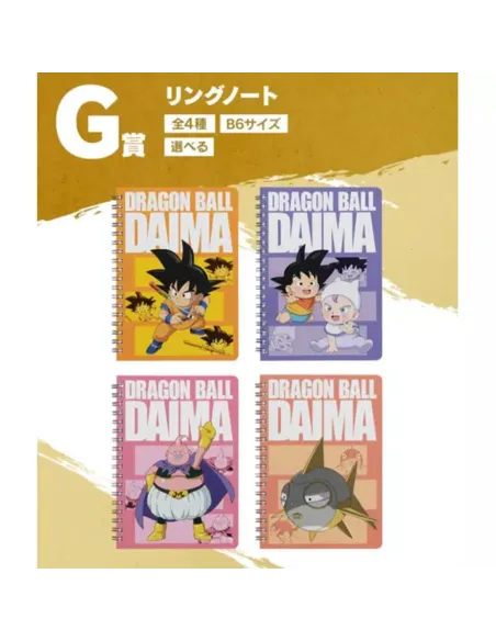 Cuaderno ichiban kuji dragon ball daima premio g 1 unidad aleatoria
