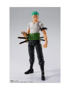 Roronoa zoro - romance dawn -  fig. 15 cm one piece sh figuarts re - run