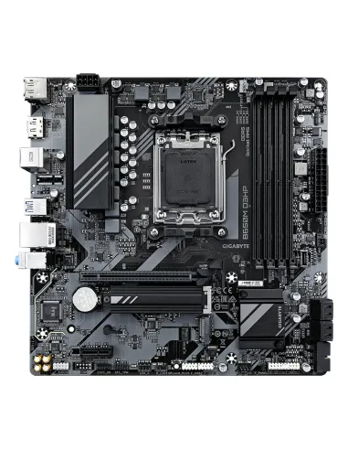 GIGABYTE B650M D3HP Placa base - AMD Ryzen serie 9000, VRM de 5+2+2 fases, hasta 7600 MHz DDR5 (OC), 2xPCIe 4.0 M.2, LAN 2,5