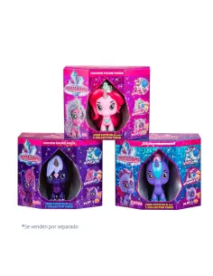 Figura unicornio crystalverse classic 1 unidad aleatoria