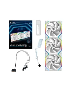 Ventilador caja lian li unifan sl wireless argb 3 x 120mm white