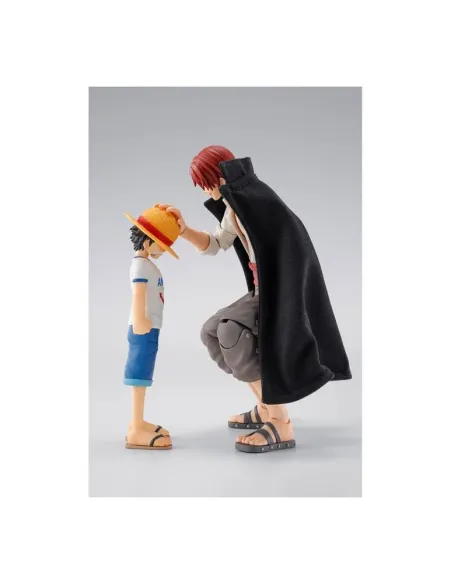 Shanks & monkey d. luffy childhood ver. fig. 16 -5 - 10 cm one piece sh figuarts collectors