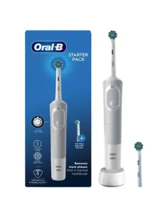 Cepillo dental electrico braun oral b vitality 100 easy clean blanco + 1 repuesto starter pack white