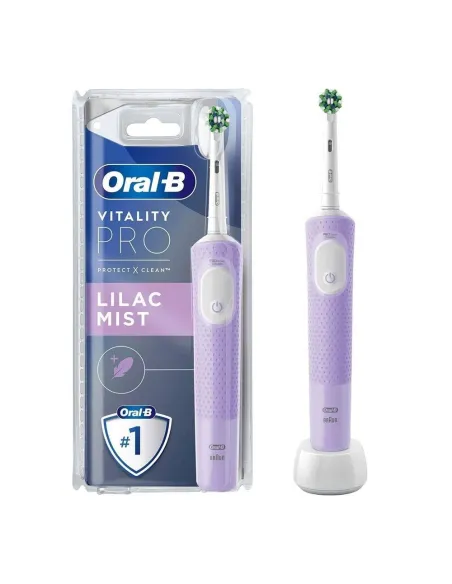 Cepillo dental electrico braun oral b vitality pro protect&clean color lila