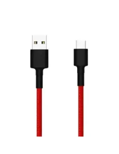 Cable usb xiaomi sjv4110gl -  usb macho -  usb tipo c macho -  1m -  rojo - negro