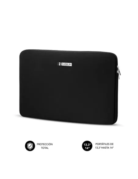 Funda subblim business laptop sleeve neoprene v2 para portatil 15.6 pulgadas negro