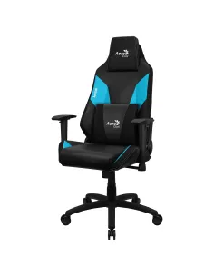 Aerocool ADMIRALBB Silla Gaming Profesional, Cojines Acolchados, Tecnología Air, Negro Azul
