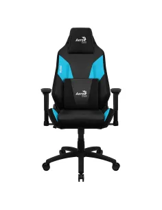 Aerocool ADMIRALBB Silla Gaming Profesional, Cojines Acolchados, Tecnología Air, Negro Azul 2