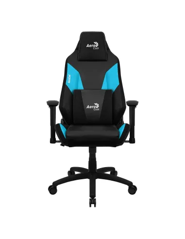 Aerocool ADMIRALBB Silla Gaming Profesional, Cojines Acolchados, Tecnología Air, Negro Azul