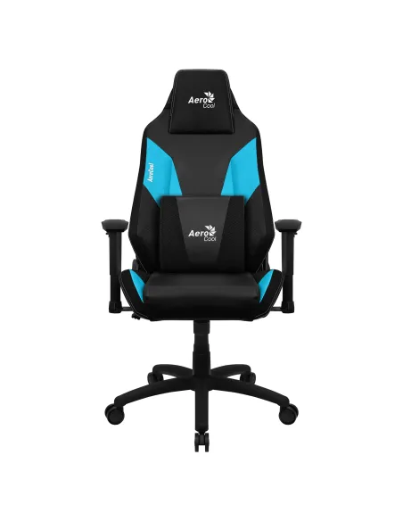 Aerocool ADMIRALBB Silla Gaming Profesional, Cojines Acolchados, Tecnología Air, Negro Azul