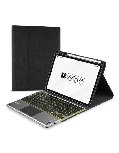Funda + teclado subblim keytab pro para apple ipad 10.9pulgadas 10ª gen negro