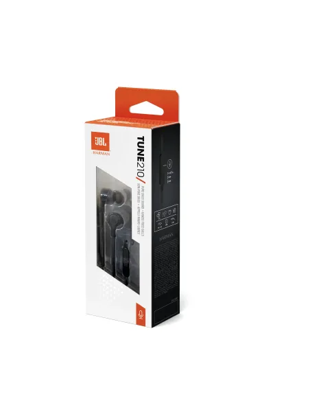 JBL Tune 210 Auriculares Alámbrico Dentro de oído Música Negro