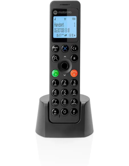 Motorola DOT201 Teléfono DECT Identificador de llamadas Negro