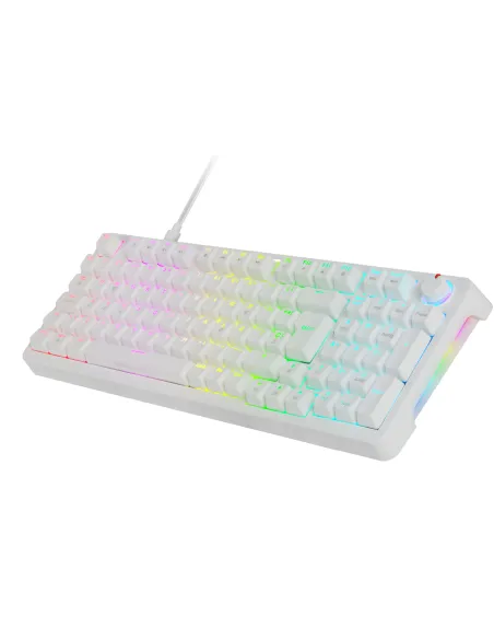 Mars Gaming MKPROWBES teclado Juego USB QWERTY Español Blanco
