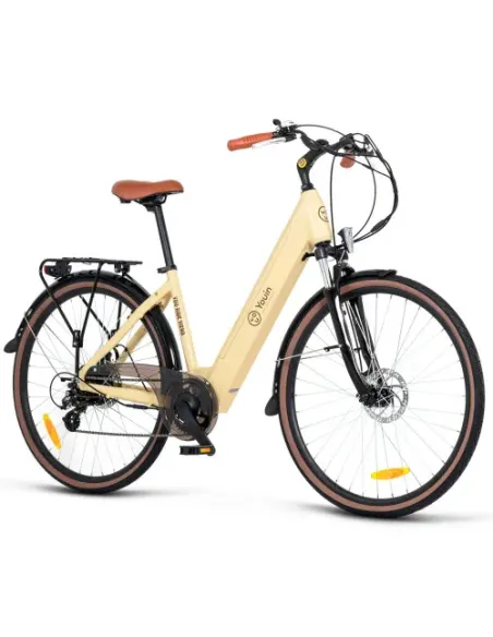 YOUIN YOU-RIDE VIENA - PASEO - RUEDA 28” - BATERIA INTEGRADA Y EXTRAIBLE - CREMA