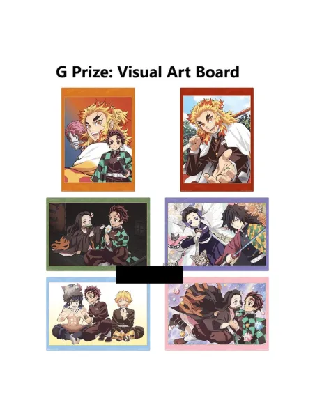 Lámina demon slayer exclusivo kuji premio g 1 unidad