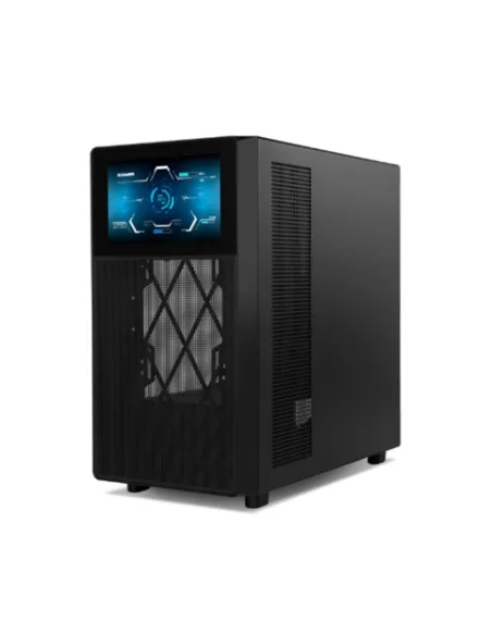 Caja ordenador gaming nox hummer bios atx lcd 8 pulgadas cristal templado negra