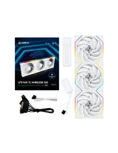 Ventilador caja gaming lian li unifan tl120 inalambrico argb 3x 120mm blanco