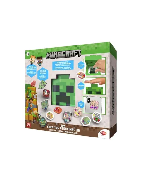 Crea tus pegatinas 3d minecraft