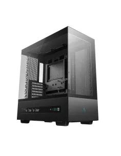 Caja ordenador gaming deepcool atx ch690 cristal templado negra