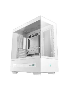 Caja ordenador gaming deepcool atx ch690 cristal templado blanca