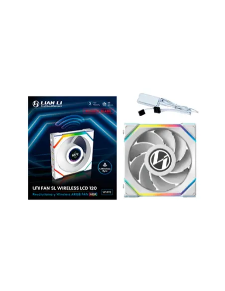 Ventilador caja lian li unifan sl inalambrico argb 120mm blanco