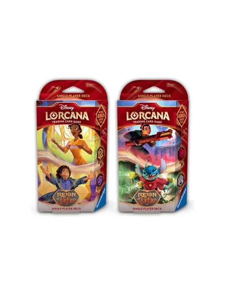 Lorcana tcg -  mazos de inicio disney reinado de jafar 8 unidades inglés