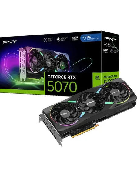 Tarjeta grafica pny rtx 5070 oc 12gb gddr7 argb