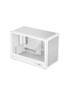 Caja ordenador gaming deepcool matx ch260 cristal templado blanco