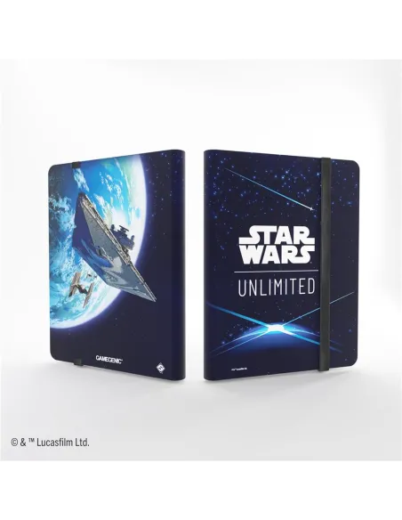 Star wars: unlimited 18 pocket album card back blue