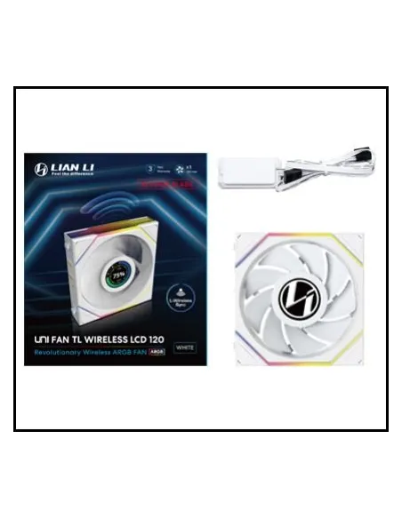 Ventilador caja gaming lian li unifan tl - lcd inalambrico argb 120mm blanco Ventilador caja gaming lian li unifan tl - lcd inalambrico argb 120mm blanco
