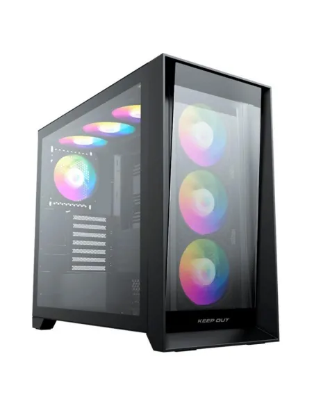 Caja ordenador gaming keep out xc - 911 pro xl e - atx argb cristal templado usb 3.2 negro