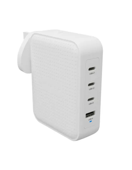 Cargador pared hyper hyperjuice 145w 1x usb tipo a 3x usb tipo c