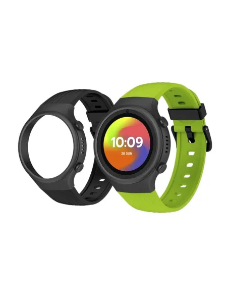 Smartwatch spc smartee 4g junior 1.2 pulgadas verde + funda negra