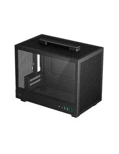Caja ordenador gaming deepcool ch160 mitx cristal templado negro