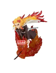 Figura banpresto demon slayer kimetsu no yaiba vibration stars plus kyojuro rengoku 14cm