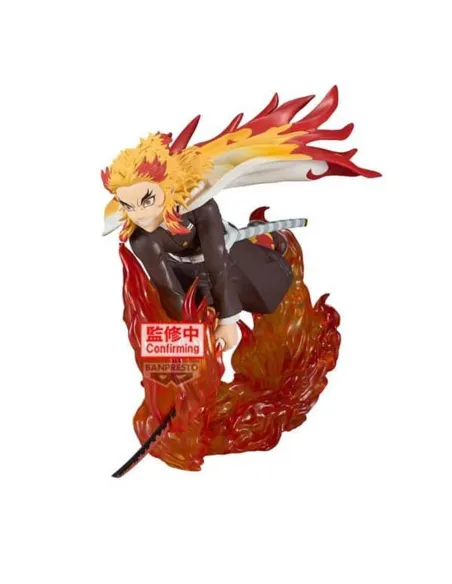 Figura banpresto demon slayer kimetsu no yaiba vibration stars plus kyojuro rengoku 14cm