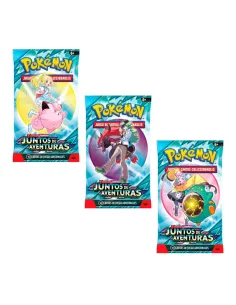 Pokemon tcg escarlata y púrpura juntos de aventuras sobre suelto
