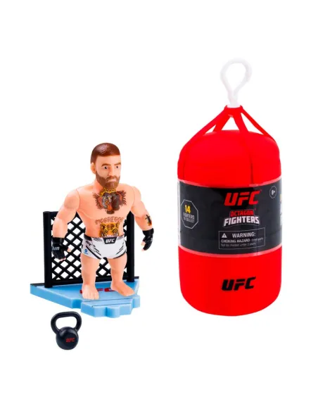Ufc punching bag figura articulada 7 -5 cms + set lucha 1 unidad aleatoria