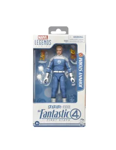 Figura hasbro marvel legends series los 4 fantasticos: primeros pasos johnny storm