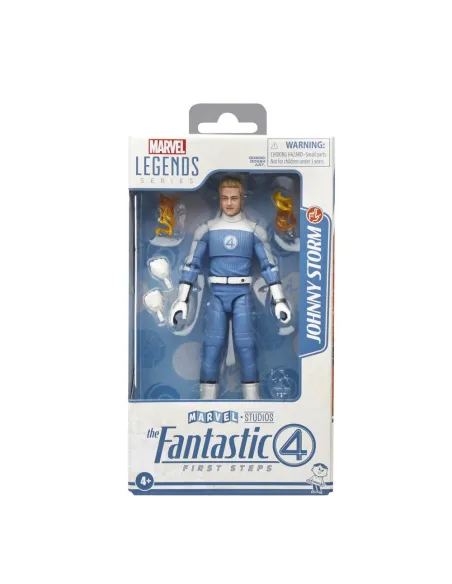 Figura hasbro marvel legends series los 4 fantasticos: primeros pasos johnny storm