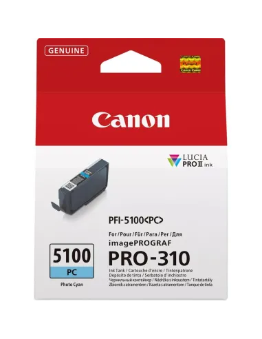 Cartucho tinta canon pfi - 5100pc cian photo