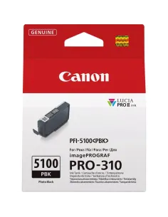 Cartucho tinta canon pfi - 5100pbk negro photo