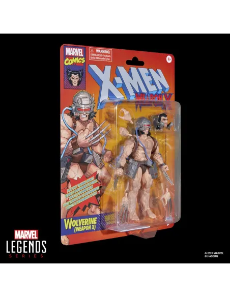 Figura hasbro marvel comics x - men wolverine weapon x