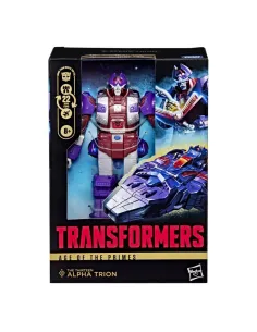 Figura hasbro transformers age of the primes deluxe class alpha trion 17.5cm