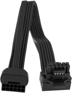 Cable alimentacion yinettech pci - e 5.0 de 16 pines 12+4 macho a hembra 90 grados