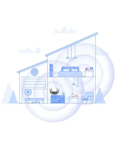 D-Link AX1800 Mesh Wi-Fi 6 Range Repetidor de red Blanco 100, 1000 Mbit s