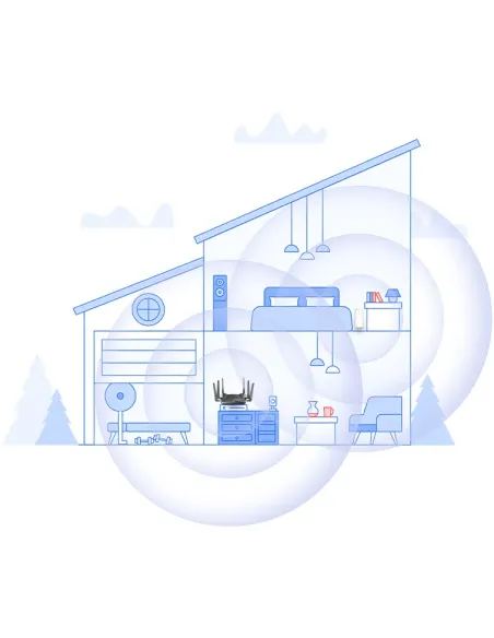 D-Link AX1800 Mesh Wi-Fi 6 Range Repetidor de red Blanco 100, 1000 Mbit s