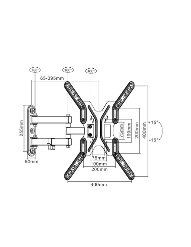 Equip 650108 Soporte de pared articulado para TV de 13"-55